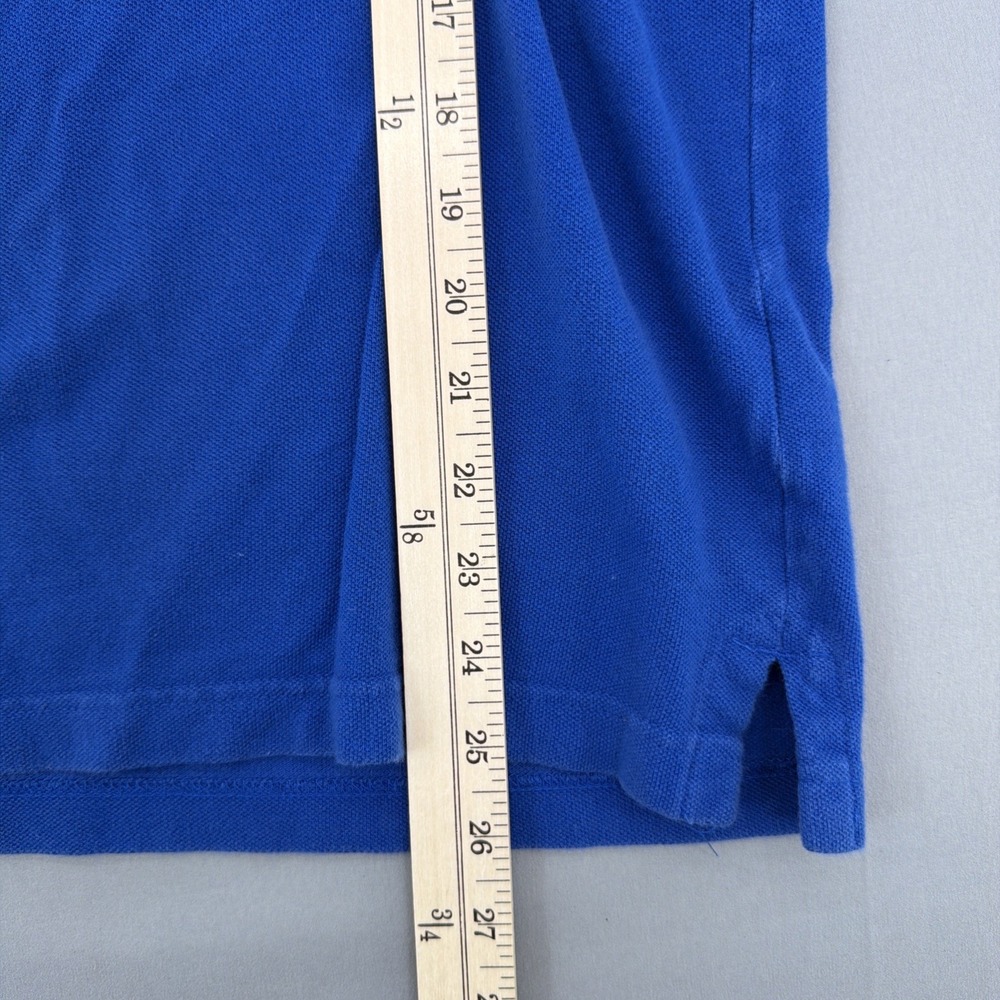 Hollister Polo Shirt Women's Medium Blue Logo Short Sleeve Stretch Casual - Picture 6 of 8